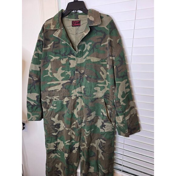 VTG Ranger XL Camo Field Rated Hunting Coveralls Overalls Cabincore - Picture 7 of 8